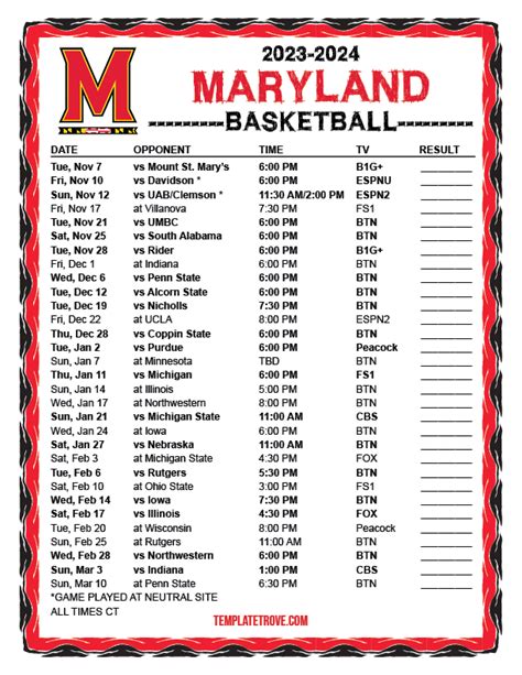 terps basketball|terps basketball schedule 2023.